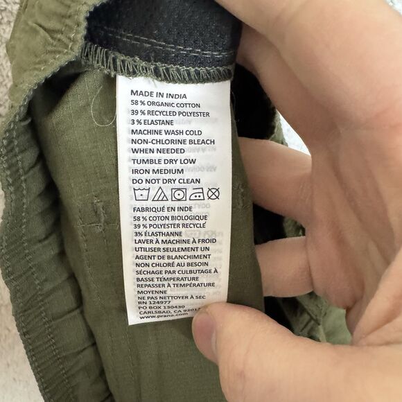 S Prana Shorts Men XL Green Double Peak E-Waist Organic Drawstring NEW - Picture 7 of 7